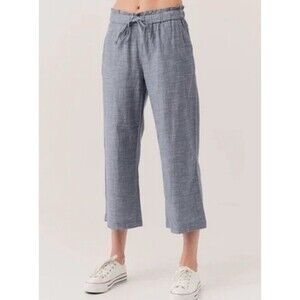 PACT Women’s Pants Medium Blue Organic Cotton Elastic Waist Casual Lounge